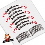 Road Bicycle Wheels Rim Decal Stickers for Vision Metron 55